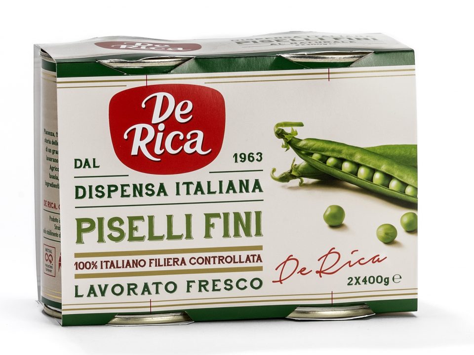 Piselli Fini De Rica, coltivati da agricoltori 100% italiani