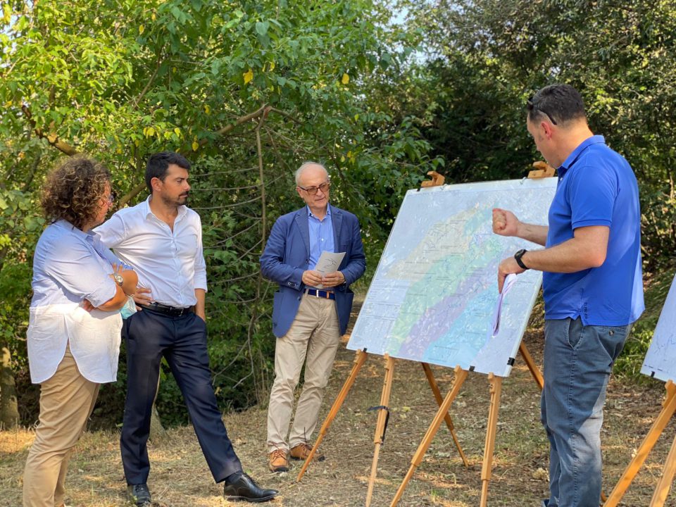 L’Assessore regionale Mammi ha visitato alcuni cantieri dei bacini d’accumulo gestiti dal Consorzio di bonifica