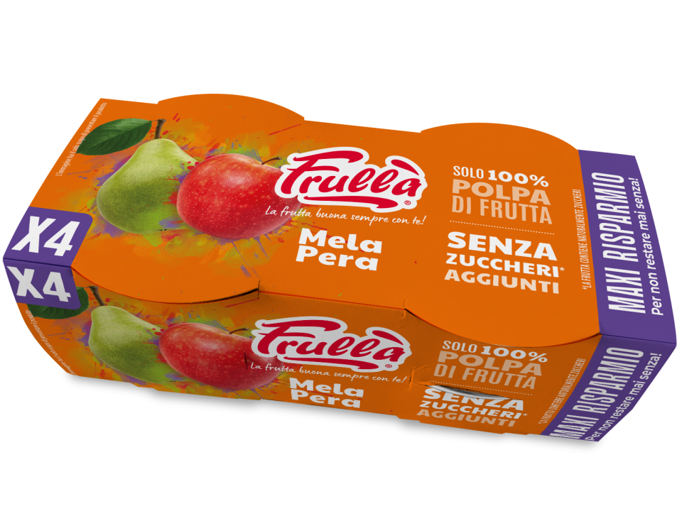 La bontà della frutta, moltiplicata per 4