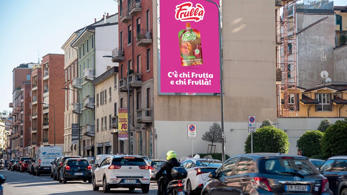 Frullà “in giro” per Milano durante TuttoFood con la sua prima campagna OOH